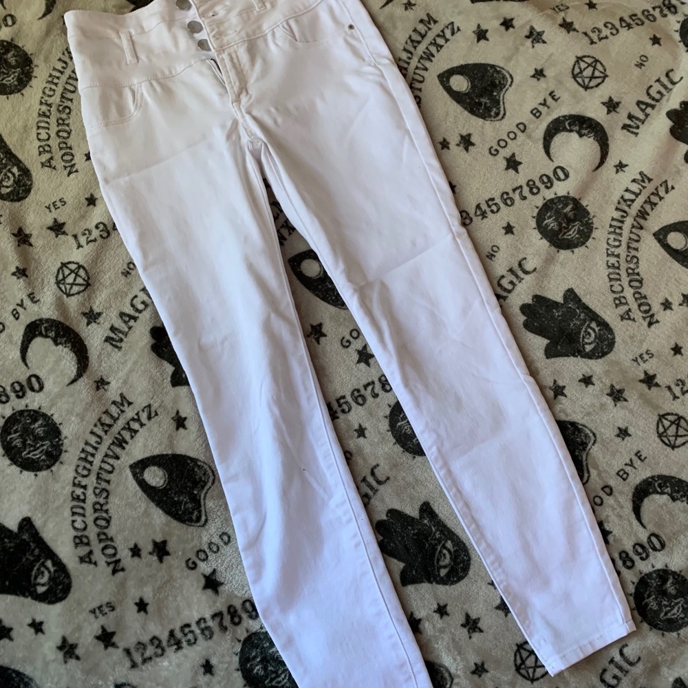 white jeans